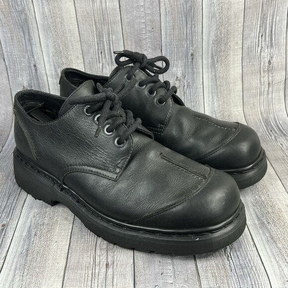 Vintage Dr Martens Oxford Classic Black Leather Shoes 9305 Men’s 10 US ENGLAND